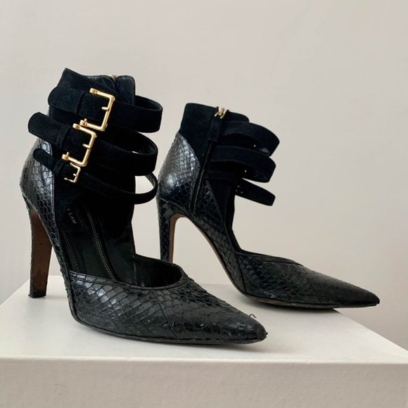 Real Snake Skin Leather Pump - Picture 2 of 8